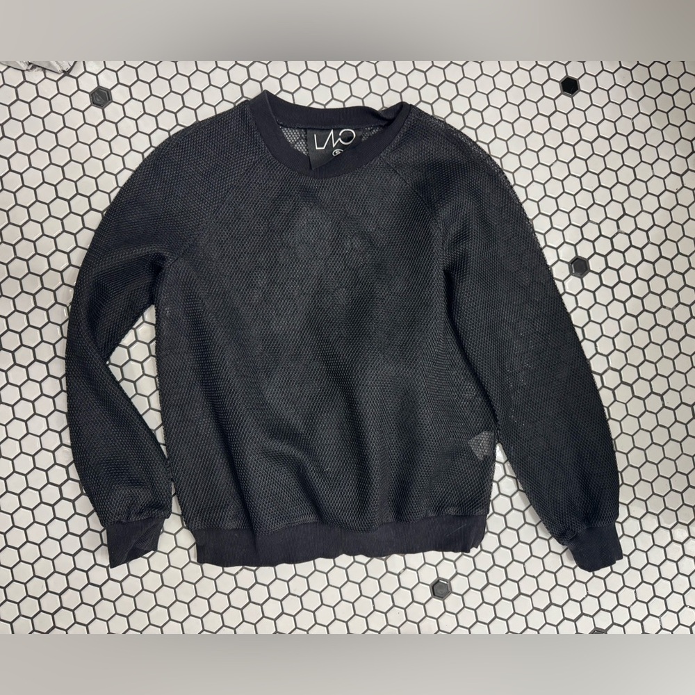 Mesh long sleeve shirt size small brand LNO